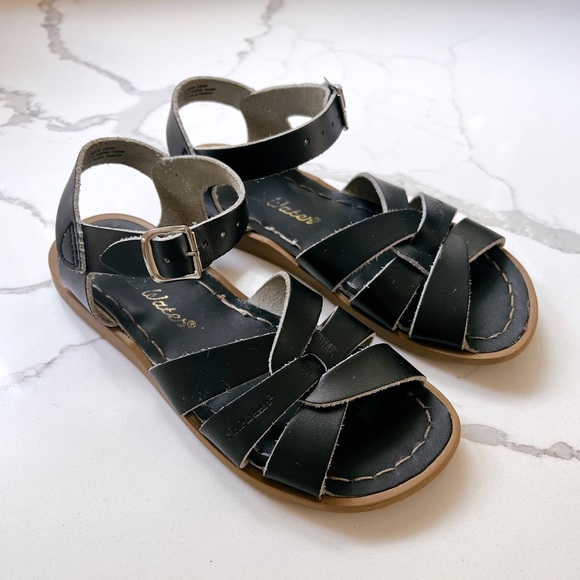 Salt Water Sandals by Hoy Black Kids Sandals - Picture 1 of 4